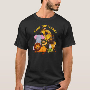 T-shirt Sauvez Les Animaux Planètes