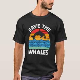 T-shirt Sauvez Les Baleines Nettoyer L'Océan