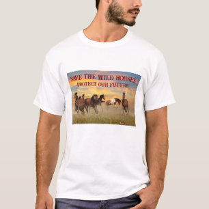 T-shirt Sauvez Les Chevaux Sauvages