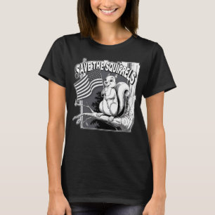 T-shirt SAUVEZ LES ÉCUREUILS liberté et démocratie