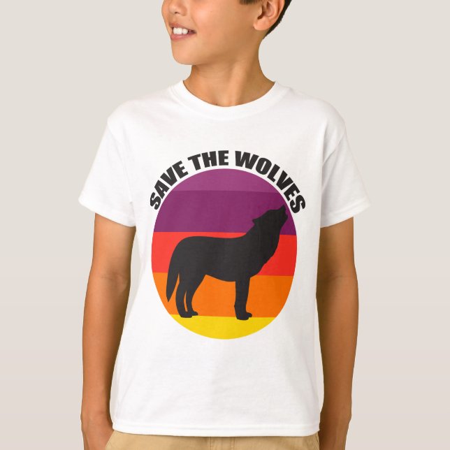 T-shirt Sauvez les enfants loups (Devant)