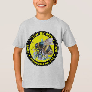 T-shirt Sauvez les fleurs des abeilles et l'environnement
