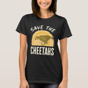 T-shirt Sauvez les guépards animaux en danger