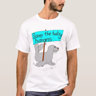 T-shirt Sauvez les humains de bébé