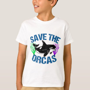 T-shirt Sauvez les orques mignons animaux d'océan