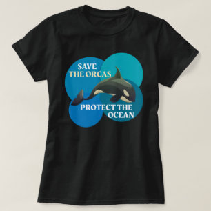 T-shirt Sauvez Les Orques Protégez Les Baleines De L'Océ