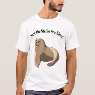 T-shirt Sauvez les otaries de Steller !