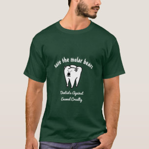 T-shirt Sauvez les ours molaires Dentiste Punny