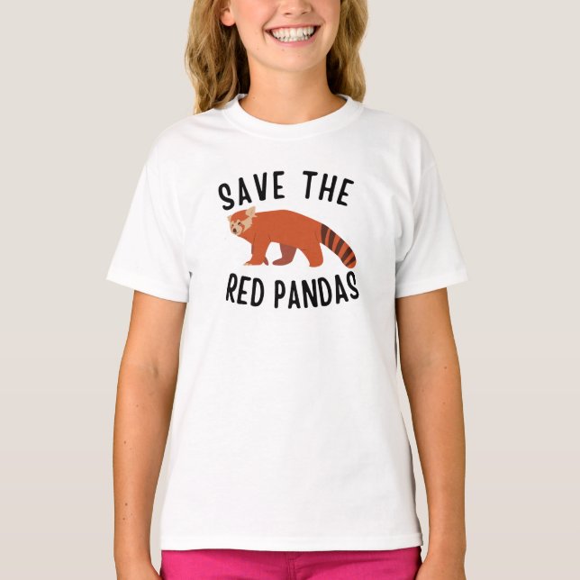 T-shirt Sauvez Les Pandas Rouges (Devant)