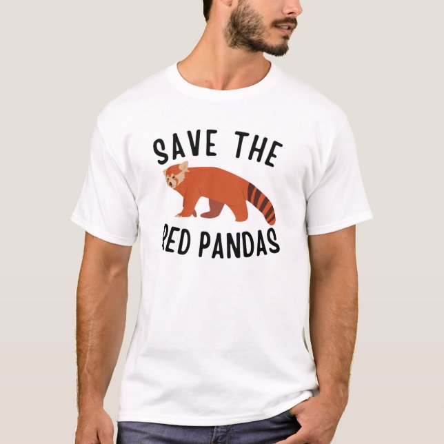 T-shirt Sauvez Les Pandas Rouges (Devant)