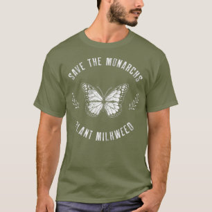 T-shirt Sauvez les papillons Plantes Monarques