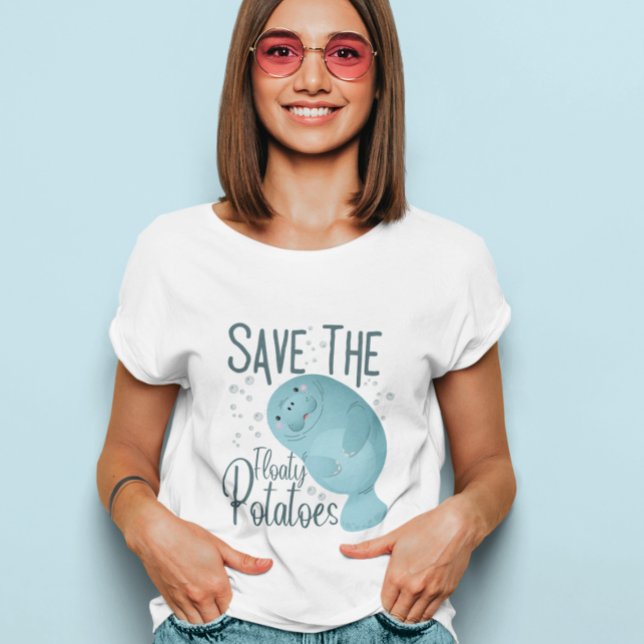 T-shirt Sauvez les pommes de terre flottantes drôles de la (Créateur téléchargé)