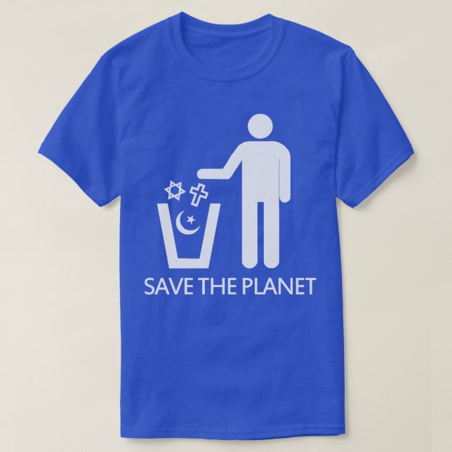 T-shirt Sauvez Les Religions Planètes (Design devant)