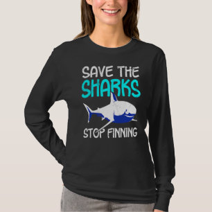 T-shirt Sauvez Les Requins Arrêtez De Finir Le Requin