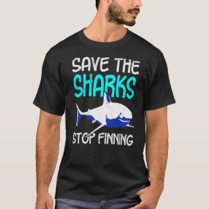 T-shirt Sauvez Les Requins Arrêtez De Finir Le Requin
