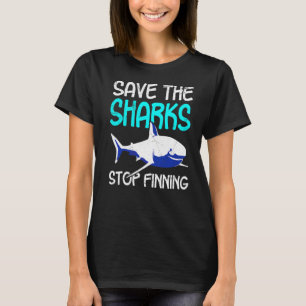 T-shirt Sauvez Les Requins Arrêtez De Finir Le Requin