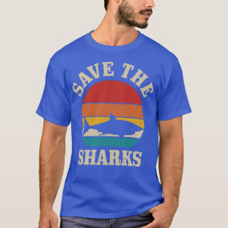 T-shirt Sauvez les requins Vintage requin Marine Ocean Pro