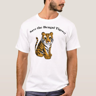 T-shirt Sauvez les tigres de Bengale !