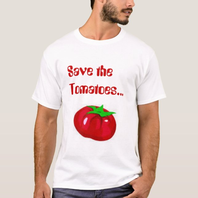 T-shirt Sauvez les tomates (Devant)