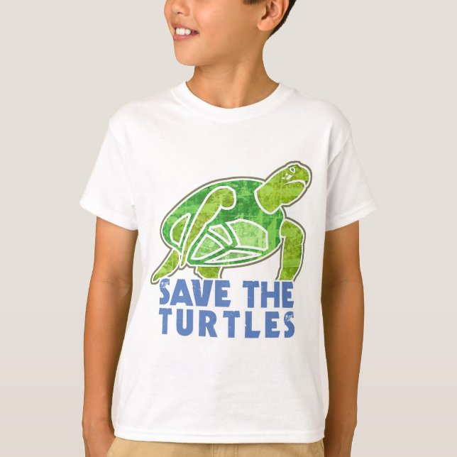 T-shirt Sauvez les tortues (Devant)