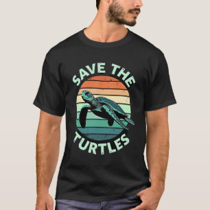 T-shirt Sauvez Les Tortues Animal Tortue Amateur D'animaux