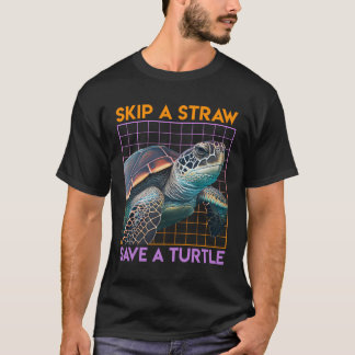 T-shirt Sauvez les tortues Sauvez les soins De l'environne