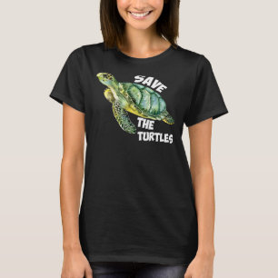 T-shirt Sauvez Les Tortues Tortues Mer Tortue Mer Animaux
