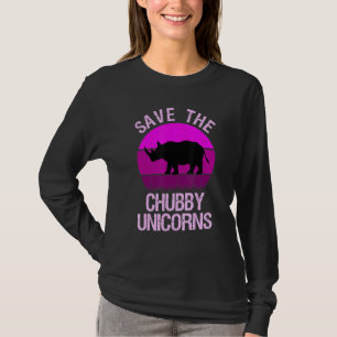 T-shirt Sauvez Les Unicornes Chubby Couleurs Vintages Dist
