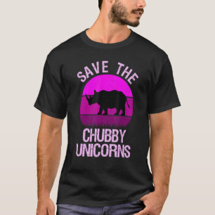 T-shirt Sauvez Les Unicornes Chubby Couleurs Vintages Dist