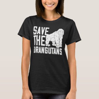 T-shirt Sauvez l'île aux singes des Orangoutans