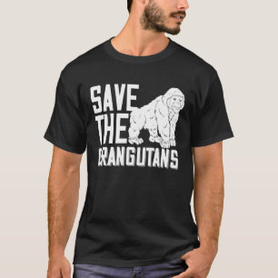 T-shirt Sauvez l'île aux singes des Orangoutans