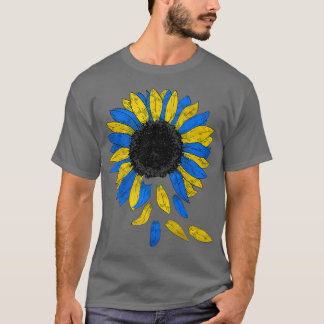 T-shirt Sauvez l'Ukraine Chemise Tournesol Drapeau Ukraine