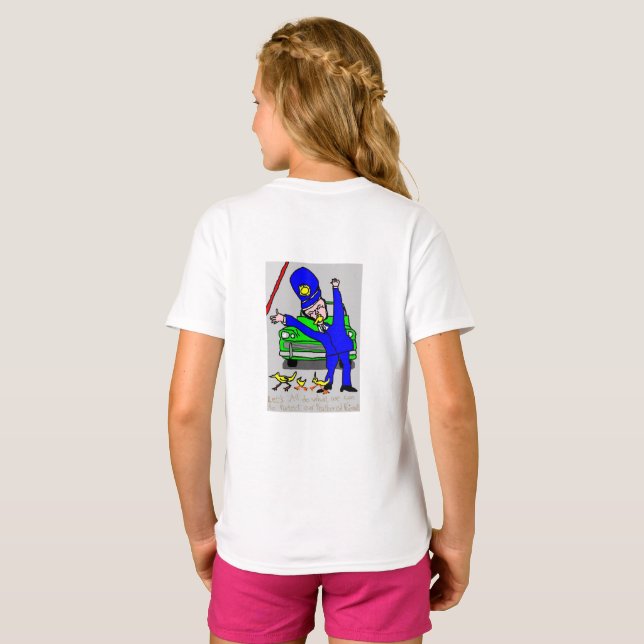 T-shirt Sauvez nos amis plumes (Dos entier)