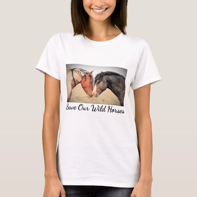 T-shirt Sauvez nos chevaux sauvages (Devant)
