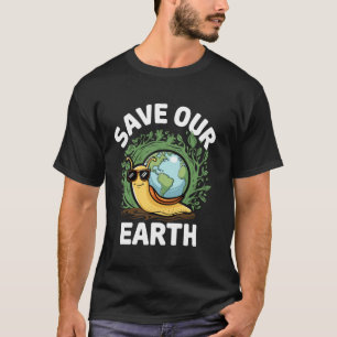T-shirt Sauvez Notre Terre, Cadeaux Environnementaux, Gent