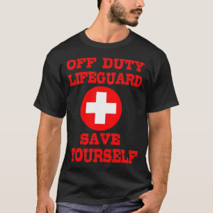 T-shirt Sauvez-Vous Garde De Vie Piscine Garde Hors Du