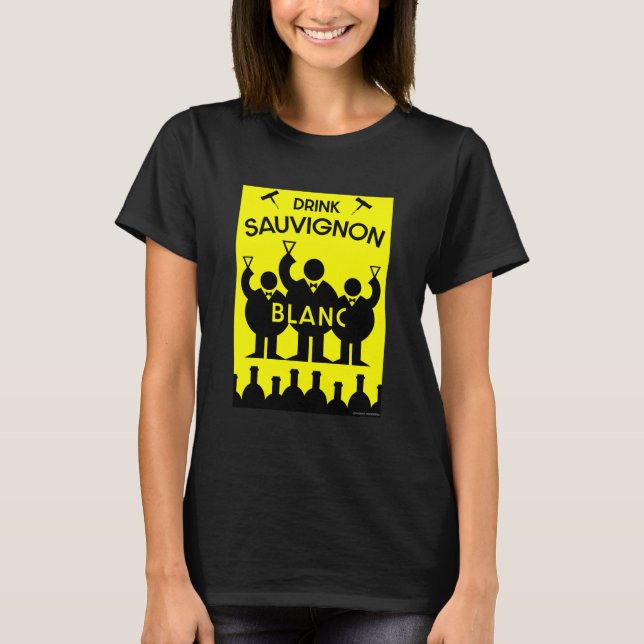 T-shirt Sauvignon Blanc Vin Drinker (Devant)