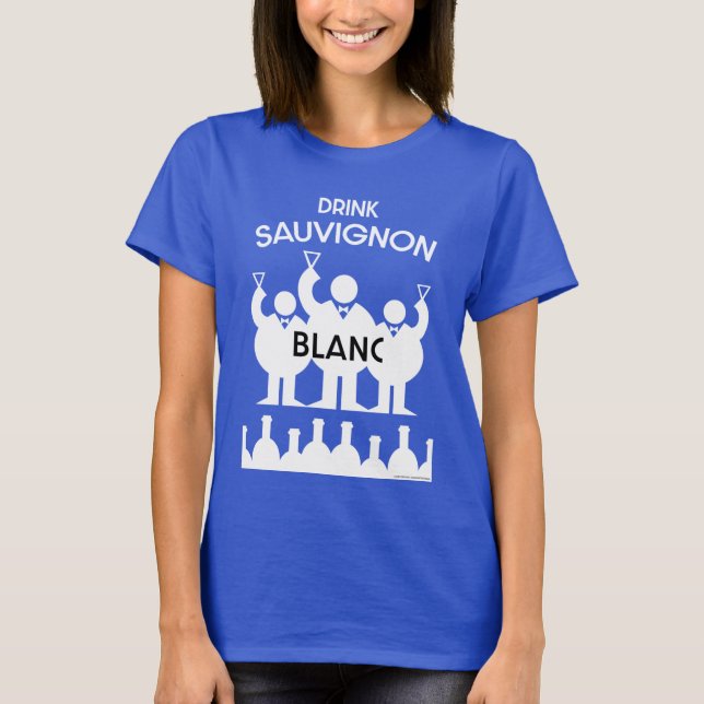 T-shirt Sauvignon Blanc Vin Drinker (Devant)