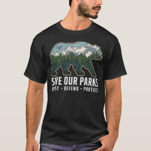 T-shirt Sauvons nos parcs Résister Parc National Protéger