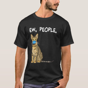 T-shirt Savannah Ew Personnes  Chat portant un masque faci