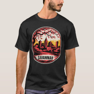 T-shirt Savannah Ville Géorgie États-Unis