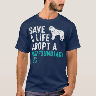 T-shirt Save a Life adopter une secourt de chien TERRE-NEU