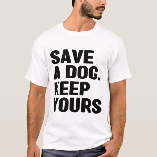 T-shirt Save Animals Shirt, Chien Maman Shirt, Amoureux de