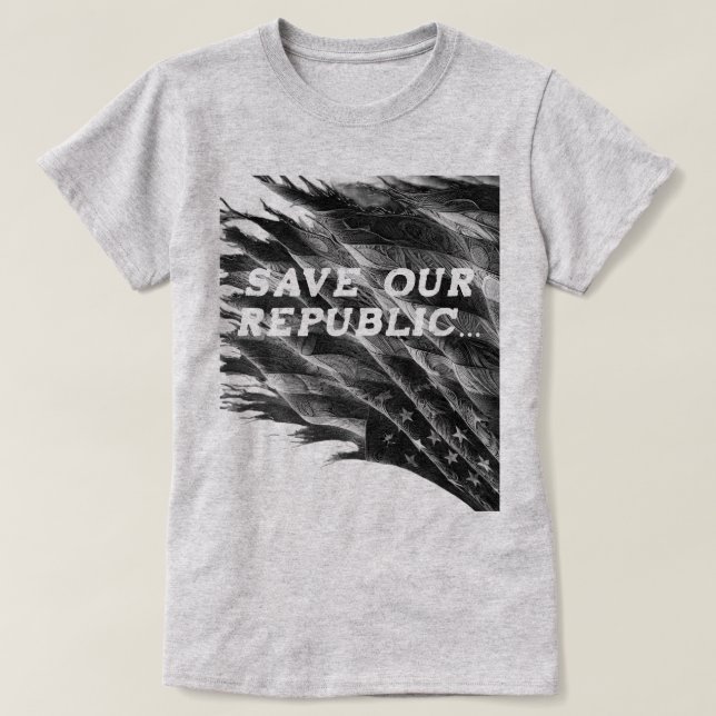 T-shirt Save The American Republic (Design devant)