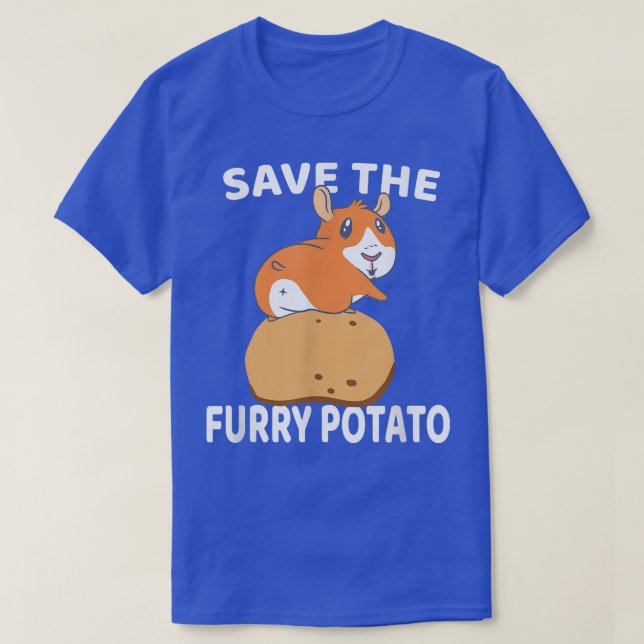 T-shirt Save The Furry Potato  Guinea Pig  (Design devant)
