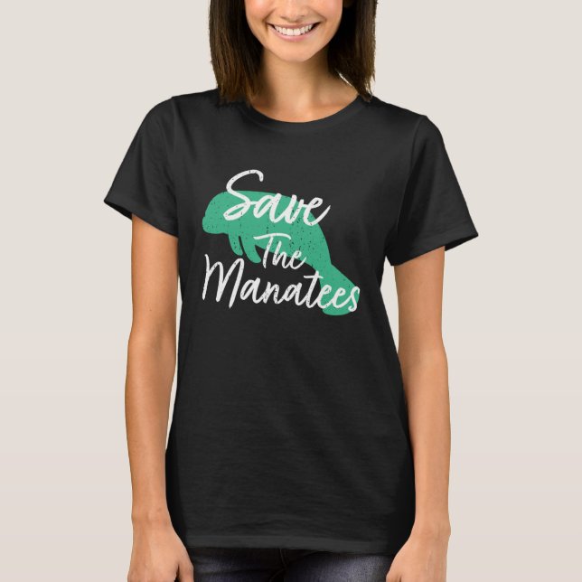 T-shirt Save The Manatees (Devant)