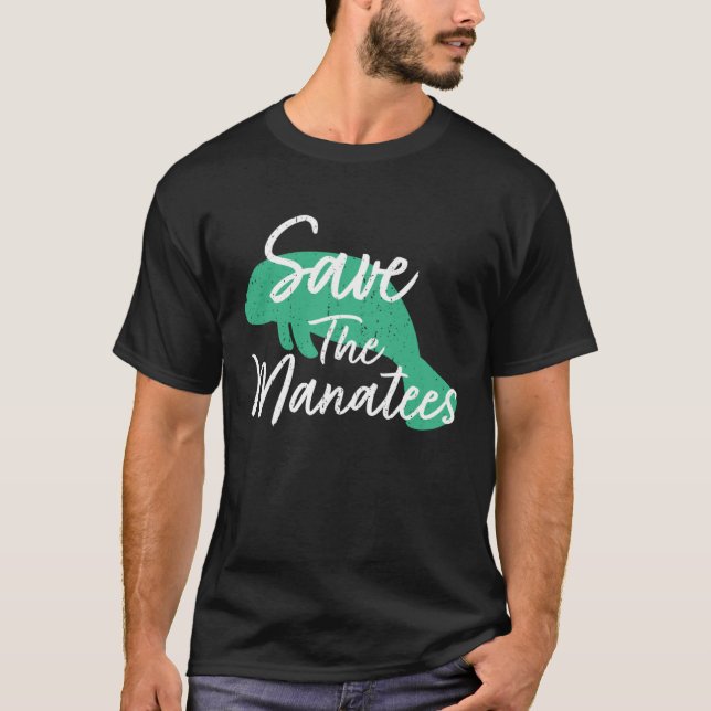 T-shirt Save The Manatees (Devant)