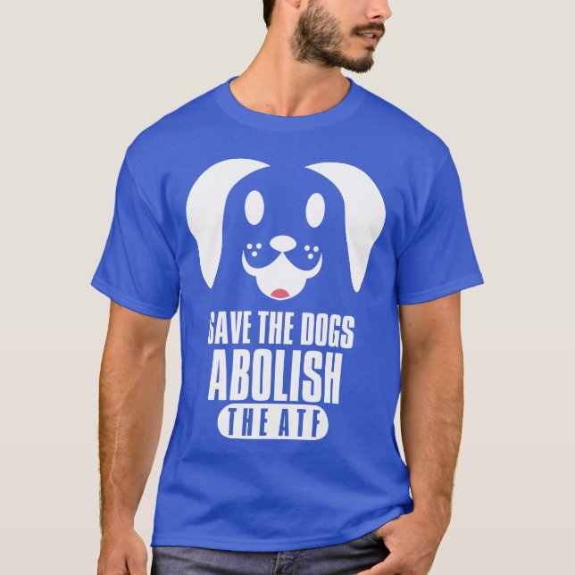 T-shirt Savehe Chiens Abolishhe Atf Mignonne Chien Visage  (Devant)