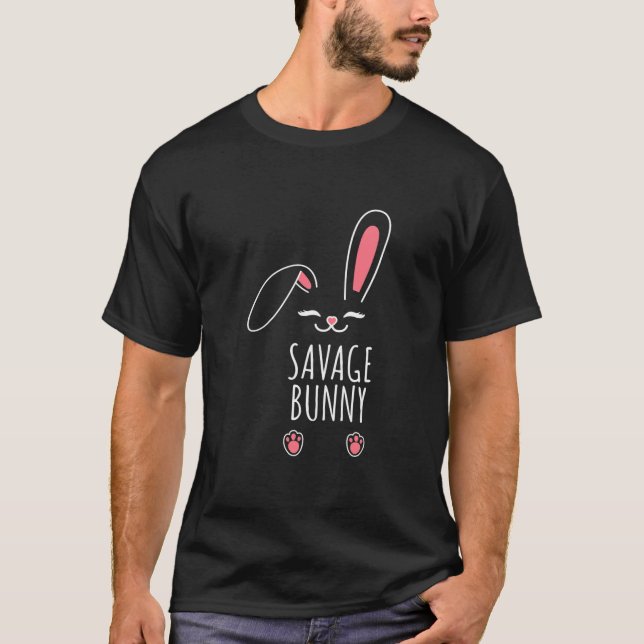 T-shirt Savourer Lapin Drôle Correspondant Easter Lapin Oe (Devant)