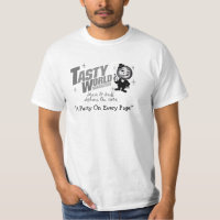 T-shirt savoureux de magazine du monde
